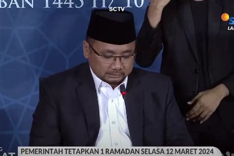 Hasil Sidang Isbat Pemerintahan Tetapkan Awal Puasa Jatuh Pada Selasa