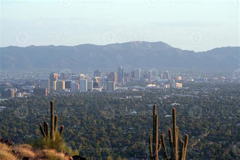 Looking over the skyline of downtown Phoenix 826953 Stock Photo at Vecteezy