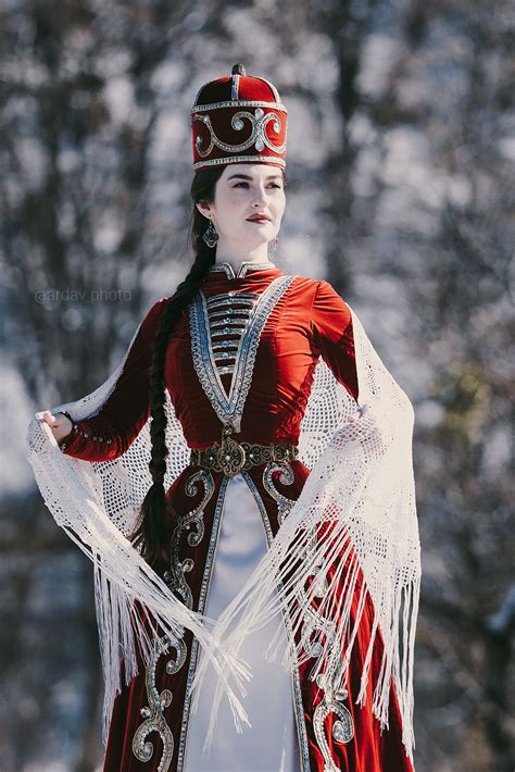 Winter In Circassia Traditional Outfits Traditional Dresses Folk Dresses