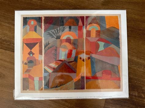 Paul Klee Temple Gardens Original Print From The Metropolitan