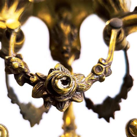 Lampadario Di Bronzo In Stile Luigi XV Antiquariato Su Anticoantico