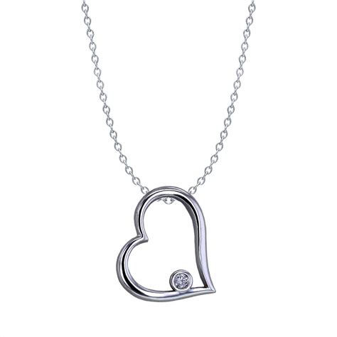 Simple Diamond Heart Necklace - Jewelry Designs