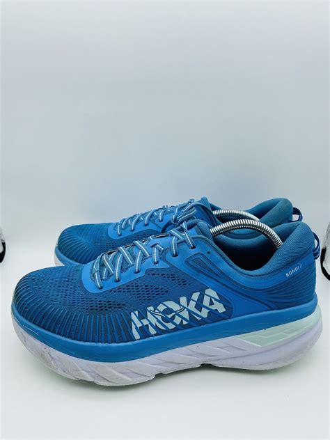 Hoka One One Mens Bondi 7 1110518 Bmmo Blue Running Shoes Sneakers Size