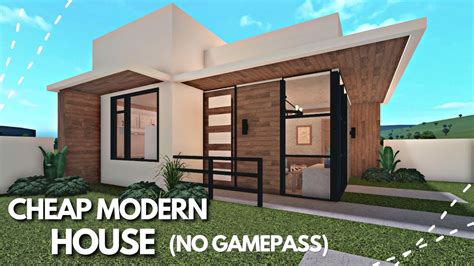 Bloxburg K Cheap Modern House No Gamepass Speed Build Youtube