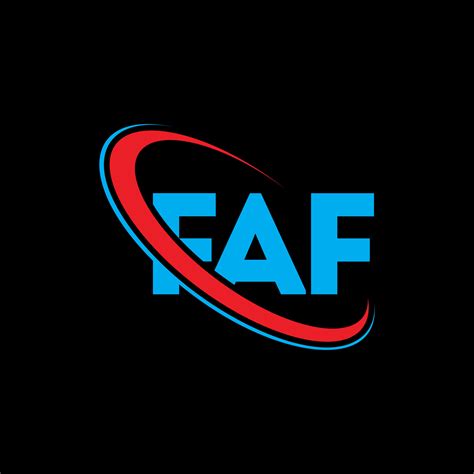 Logotipo De La Faf Carta Faf Diseño Del Logotipo De La Letra Faf