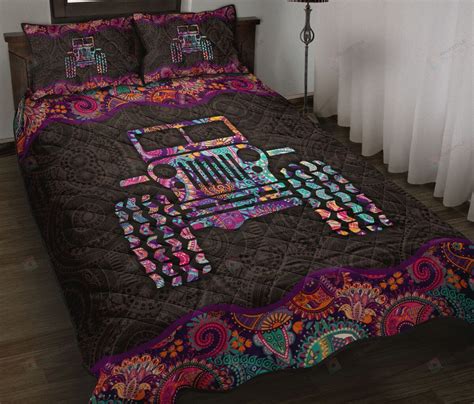 Jeep Paisley Quilt Bedding Set Dreamartcanada