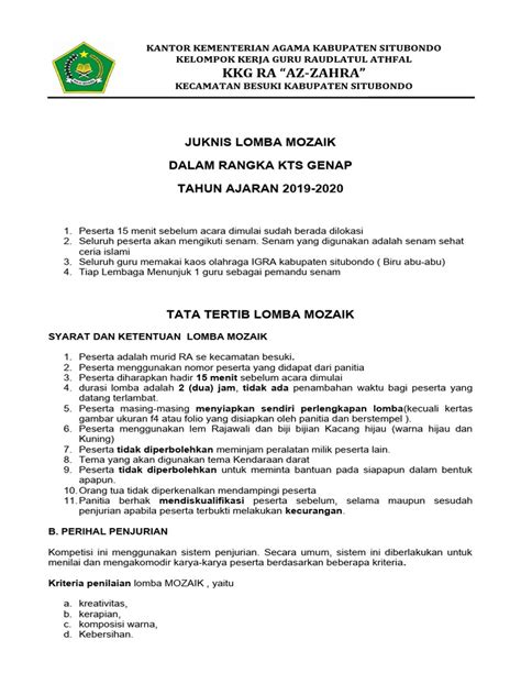 Tata Tertib Lomba Pdf