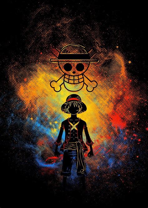 Straw Hat Art Poster By Donnie Displate One Piece Wallpaper Iphone Manga Anime One Piece