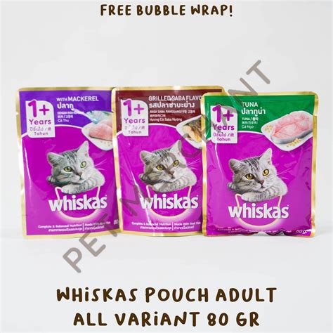 Jual Whiskas Pouch Adult 80 Gr Semua Rasa Makanan Basah Kucing Dewasa