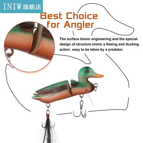 10g 3D Duck Floating Topwater Fishing Lures For Bass Artific 虎窝淘