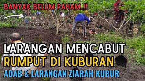 BARU PAHAM Inilah Adab Dan Larangan Mencabut Rumput Di Kuburan Saat