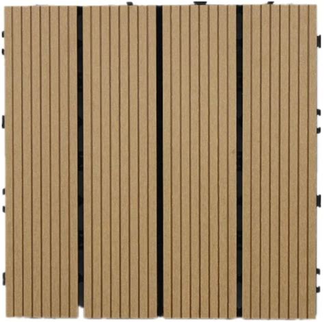 30x30 CM Patio Wpc Decking Wood Plastic Composite Interlocking Decking