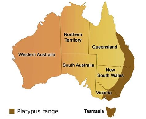 platypus habitat map