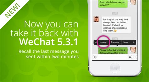 Change The Past With Message Recall On Wechat For Ios And Android