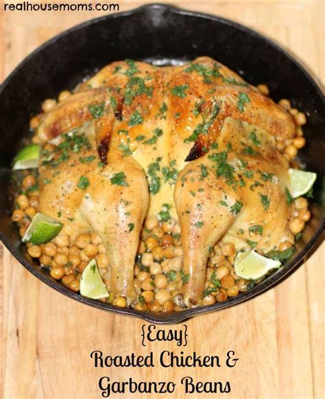 {Easy} Roasted Chicken & Garbanzo Beans