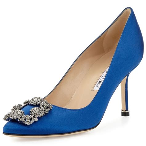 Manolo Blahnik Blue Carrie Shoes OFF 71 Concordehotels Tr