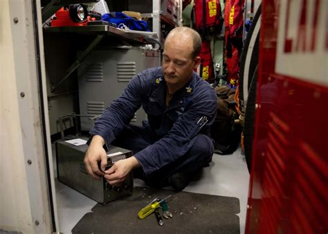 DVIDS Images U S Navy Sailor Conducts Maintenance On A Data