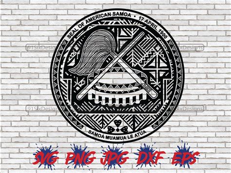 Seal Of American Samoa Svg Samoa Png Vector Download File Cricut