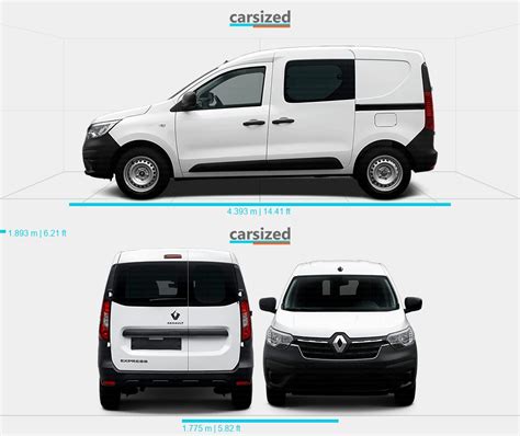 Renault Express Present Dimensions Side View