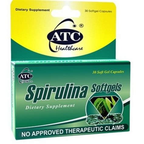 ATC Spirulina 500mg X 30 S 1box Shopee Philippines