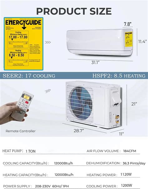 Gree Midea 9000btu 12000btu 18000btu 24000btu R22 Cooling And Heat Pump