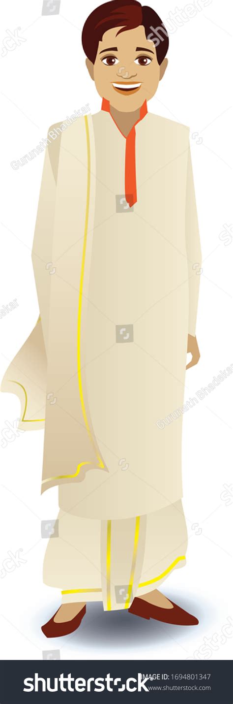 Vector Graphic Illustration Indian Bengali Man Stock Vector 43 Off