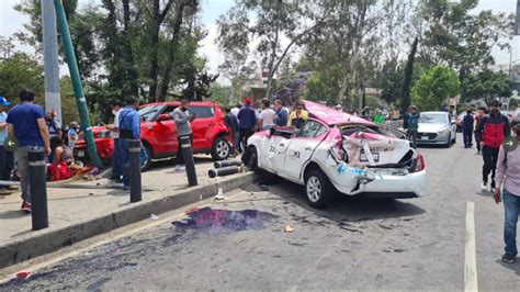 Camión pierde el control y choca contra 4 vehículos en Insurgentes Sur