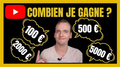 Ma Paye Youtube Combien J Ai Gagn Avec Youtube Et Abonn S