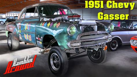 Awesome 1951 Chevy Deluxe Gasser Weiand Tunnel Ram W Dual Holleys Youtube