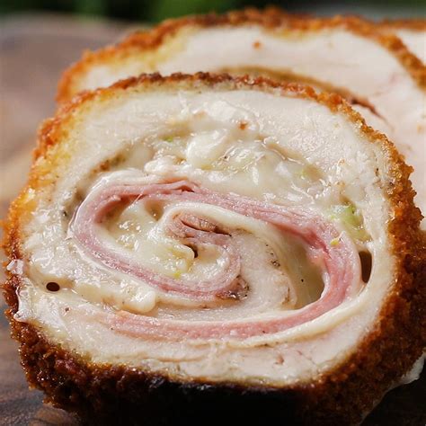 Crispy Creamy Chicken Cordon Bleu Recipe Tasty
