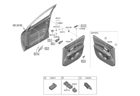 Cw Nnb Genuine Hyundai Panel Assembly Front Door Trim Rh