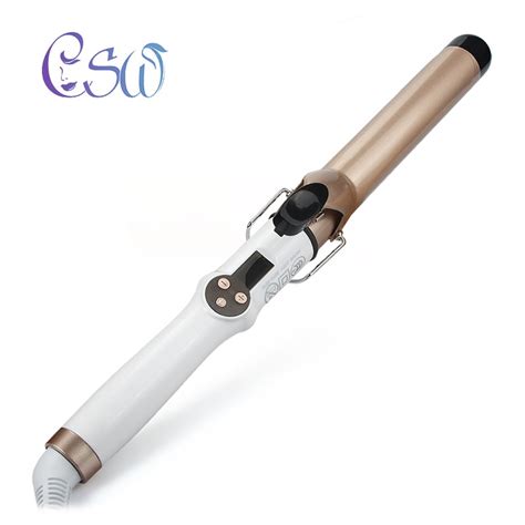 Csw Electric Professional Ceramic Hair Curler Lcd Curling Iron Roller Curls Wand Waver Curling