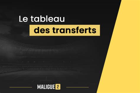 Ligue Le Tableau Des Transferts Du Mercato Estival Maligue