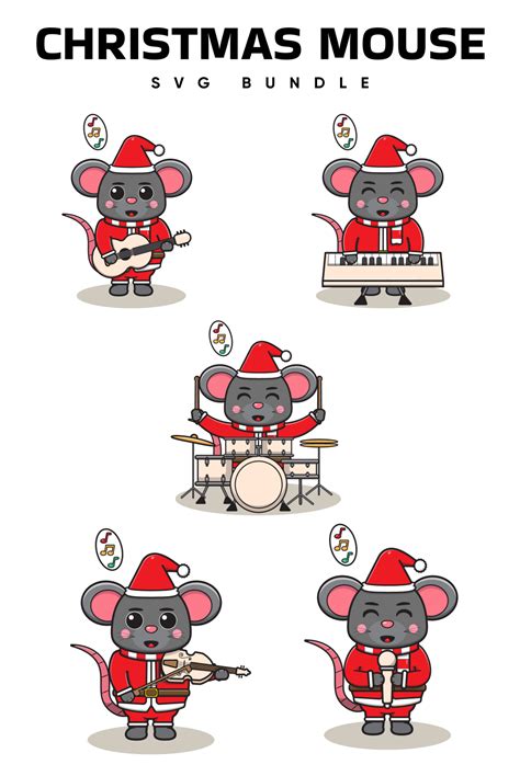 Christmas Mouse Svg Files Masterbundles