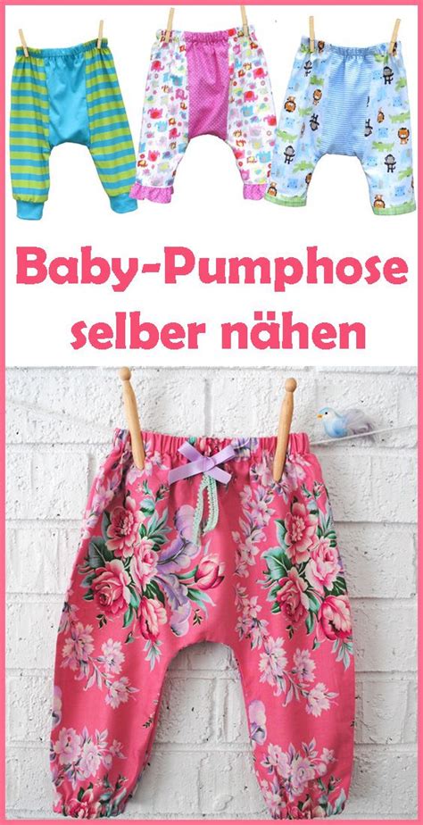 Baby Pumphose nähen kostenlose Anleitung Schnittmuster Pumphose