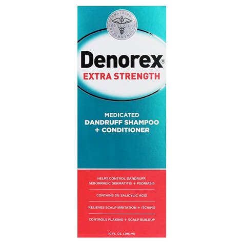 Denorex Champú y acondicionador anticaspa extra fuerte 3 ácido