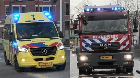 Tankautospuit Brandweer Schoonhoven Met Spoed Naar Oms Melding