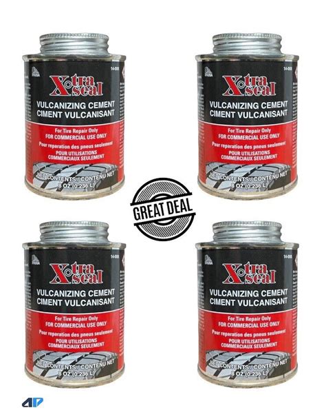 Xtra Seal Chemical Vulcanizing Cement Glue Oz Cans Pack