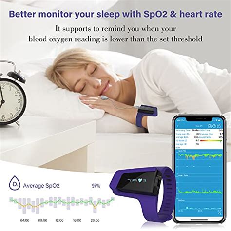 Wellue Sleep O2 Monitor Wrist Health Monitor Tracking Overnight O2