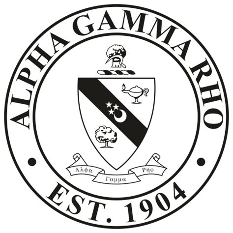 Alpha Gamma Rho Crest Circle Black SVG | Alpha Gamma Rho Crest vector ...