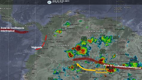 Pronóstico meteorológico para Colombia 03 de abril de 2020 Canal Clima