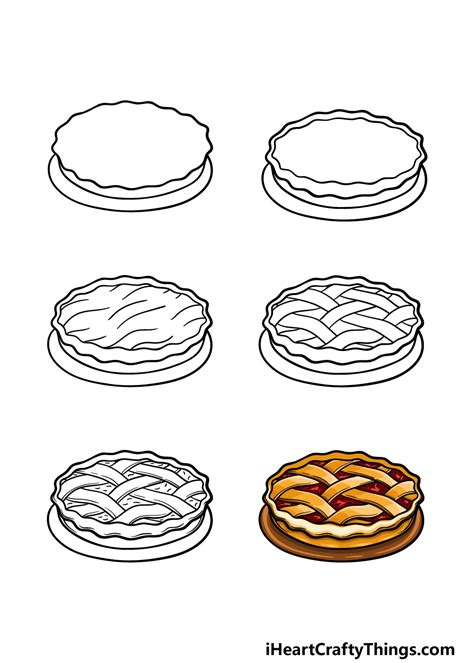 Pie Drawing - How To Draw A Pie Step By Step