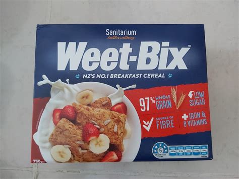 Sanitarium Weet Bix Whole Grain Cereal Food And Drinks Packaged