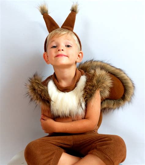 Squirrel Boy Costume Kids Squirrel Costumesquirrel Dress Up Etsy