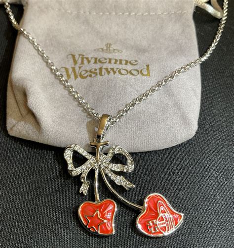 Rare～vivienne Westwood Vintage Style Red Cherry With Gem