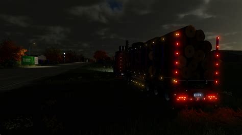 LS22 Fliegl Long Trailer Holz Mit Autoload V Autoload Auflieger Mod