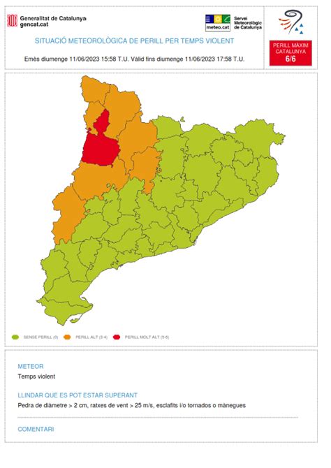 Meteocat on Twitter El Servei Meteorològic de Catalunya ha emès un