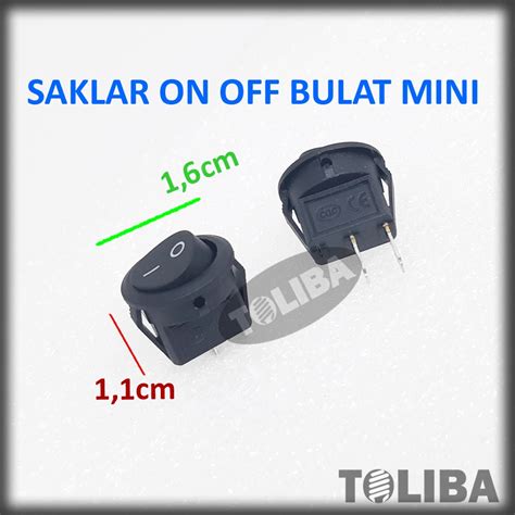 Jual Rocker Saklar Switch On Off Kecil Mini Bulat Pin Saklar On Off