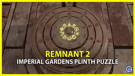 How To Solve The Imperial Gardens Dial Puzzle In Remnant 2