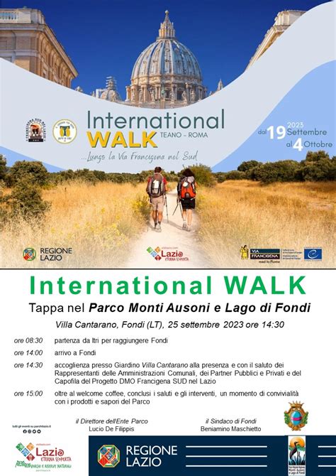 Linternational Walk Fa Tappa Nel Parco Dei Monti Ausoni